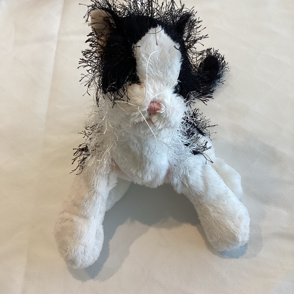 Webkinz Black & White Cat Stuffed Animal Toy